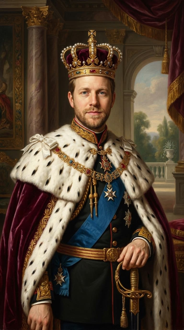 Royal king portrait example
